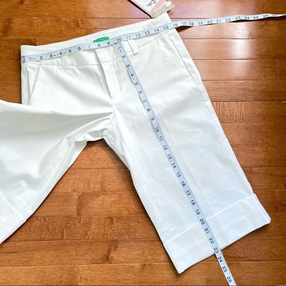 LILLY PULITZER palm beach Courtney 65204 white Capri- pants shorts 4