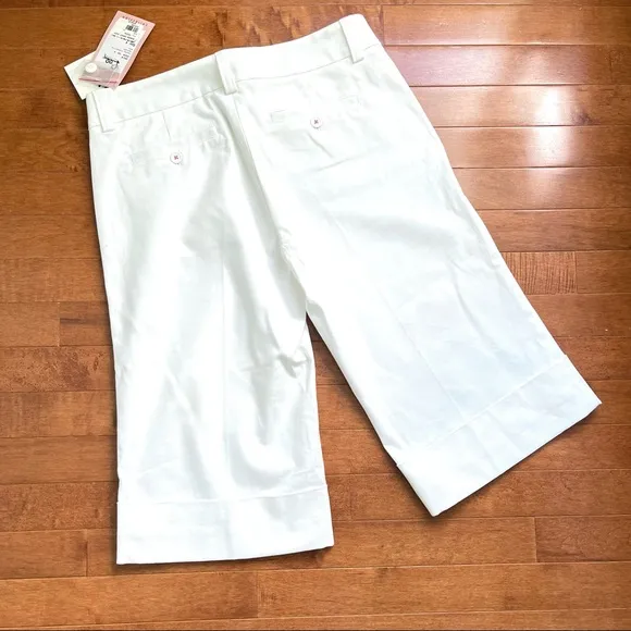 LILLY PULITZER palm beach Courtney 65204 white Capri- pants shorts 4
