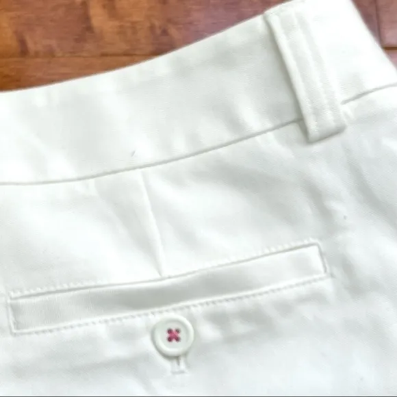 LILLY PULITZER palm beach Courtney 65204 white Capri- pants shorts 4