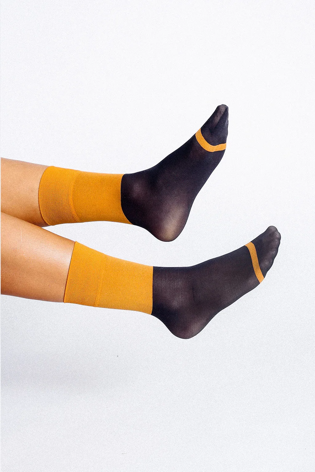 Lily Color Block Nylon Ankle Sock