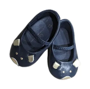 Little Marc Jacobs navy ballet flats - 0-3m