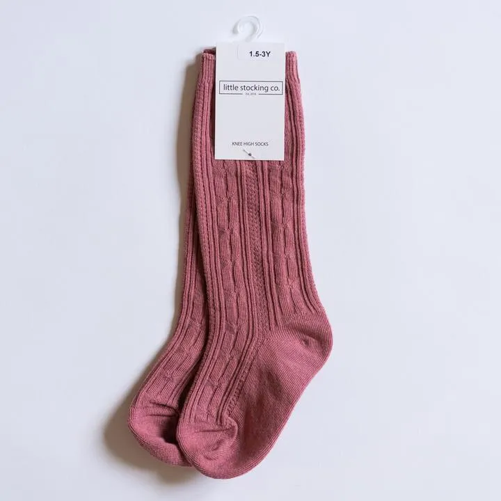 Little Stocking Co Knee High Socks - Mauve