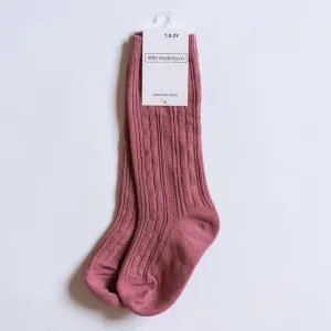 Little Stocking Co Knee High Socks - Mauve