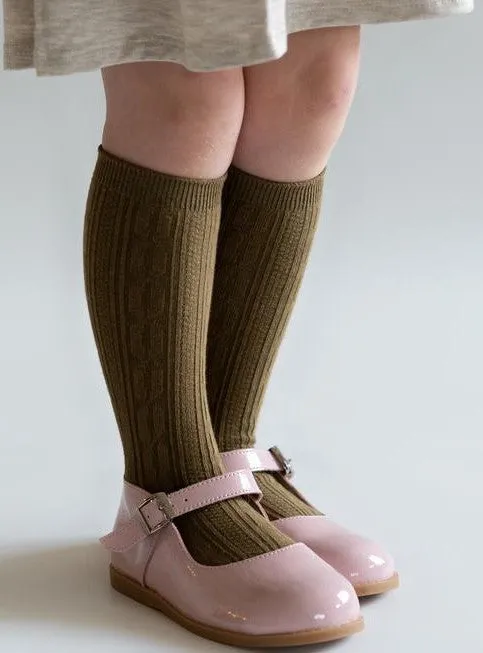 Little Stocking Co Knee High Socks - Olive