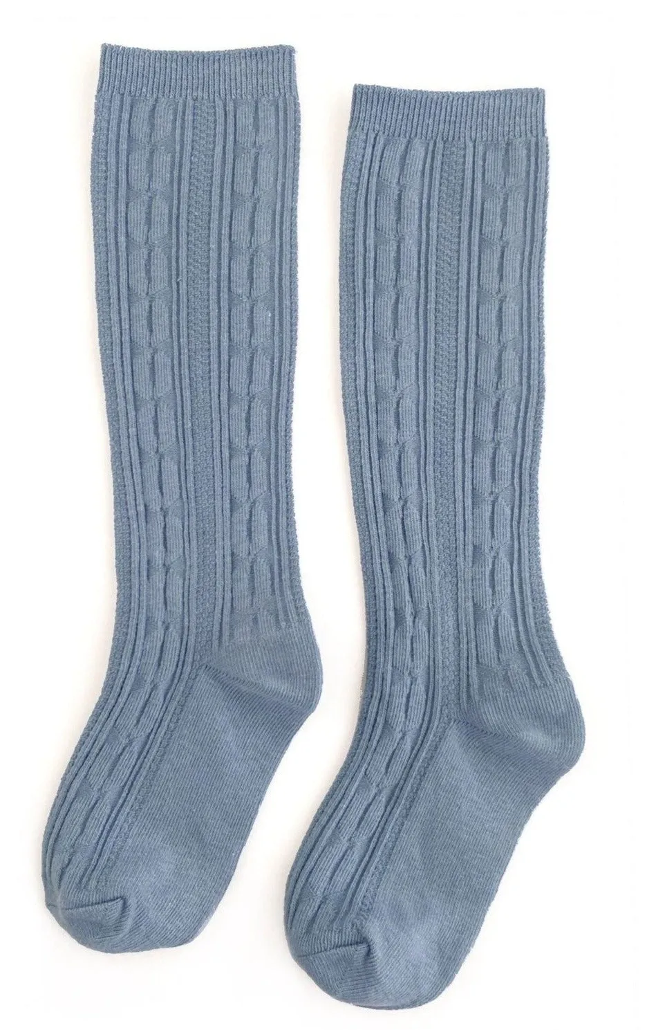 Little Stocking Co Knee High Socks - Steel Blue