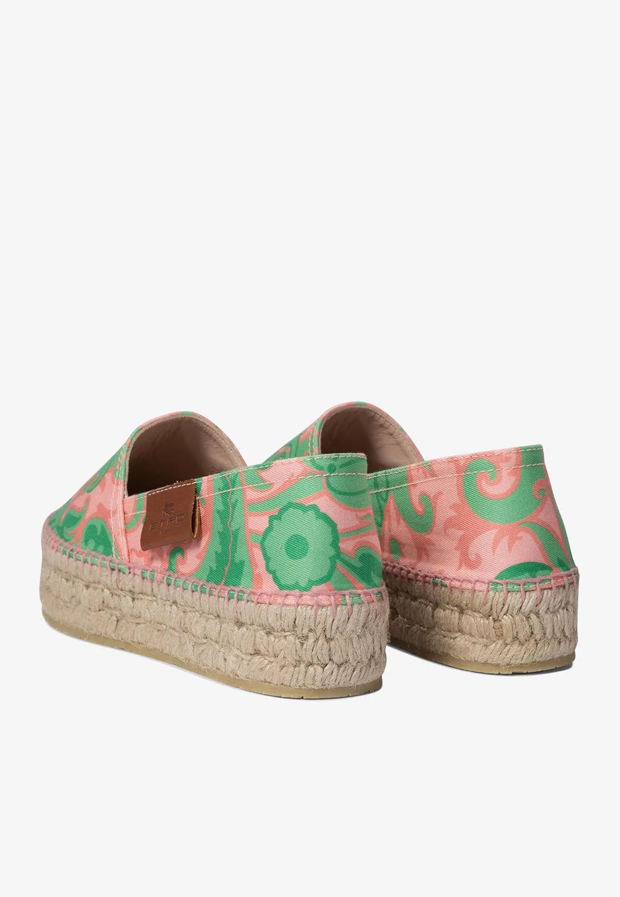 Logo Patch Printed Espadrilles
