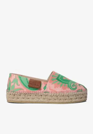 Logo Patch Printed Espadrilles