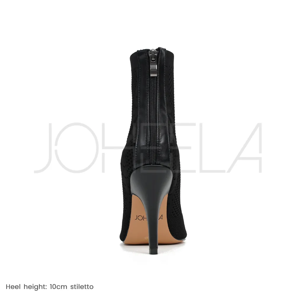 Lou noir - Talons stilettos slim - Prête à expédier