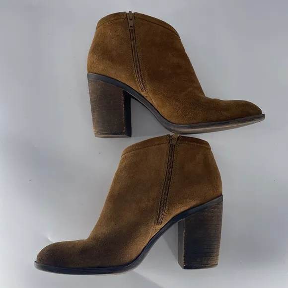 Lucky Brand Salza Tapenade Ankle‎ Boots Size 8.5 M