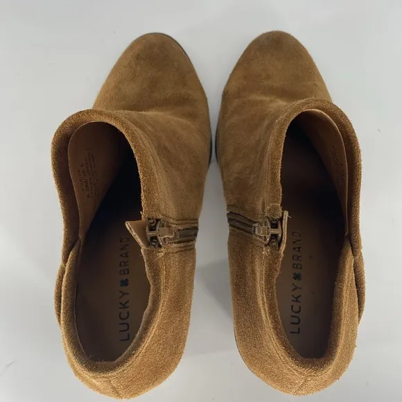 Lucky Brand Salza Tapenade Ankle‎ Boots Size 8.5 M