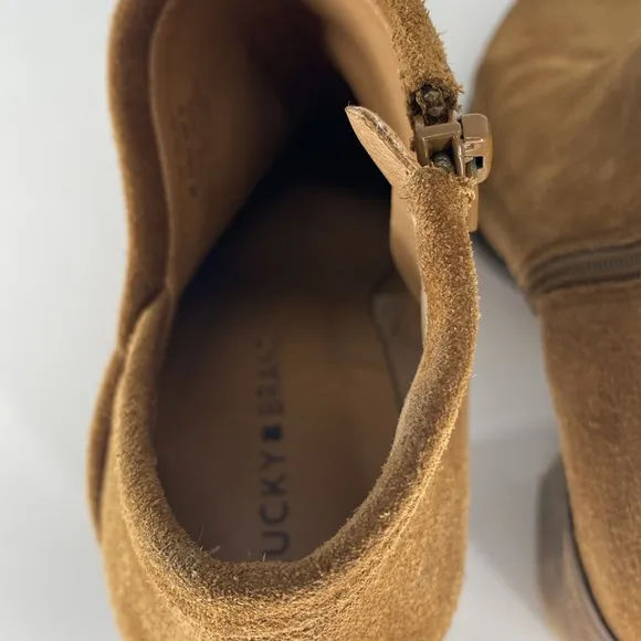 Lucky Brand Salza Tapenade Ankle‎ Boots Size 8.5 M