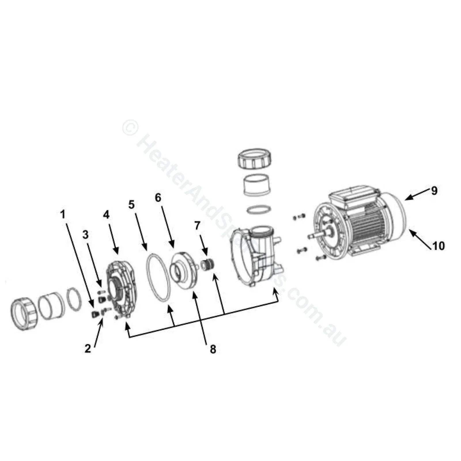 LX Whirlpool LP/WP - Davey QB - SpaNET XS - Jet Pump Drain & Bleed Plug