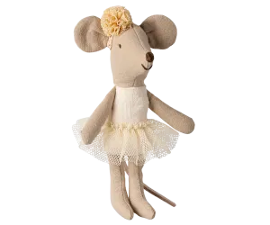 Maileg ballerina little sister Mouse - Off-white