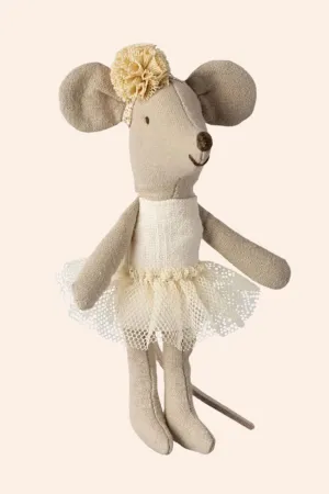 Maileg - Ballerina Mouse Little Sister - Off White