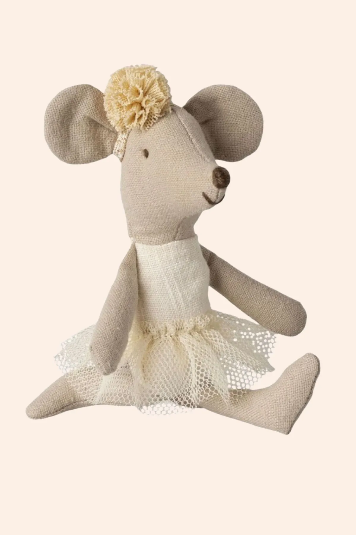 Maileg - Ballerina Mouse Little Sister - Off White