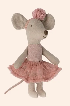 Maileg - Ballerina Mouse Little Sister - Rose