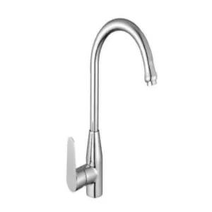 MaxTen Chrome Swan Neck Kitchen Sink Faucet Tap - B-9401