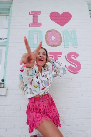 Memphis Cowboy  Boot Printed Blouse