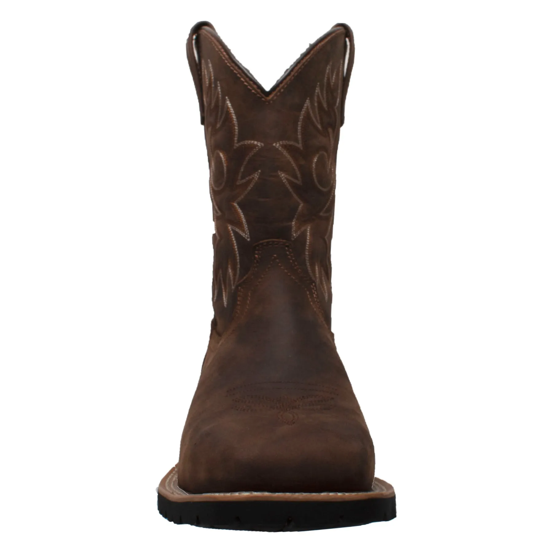 Men's 12" Steel Toe Work Western Brown - 9858