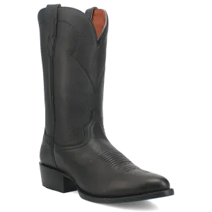 Men's Dan Post Black Pike Western Boot with J-Toe