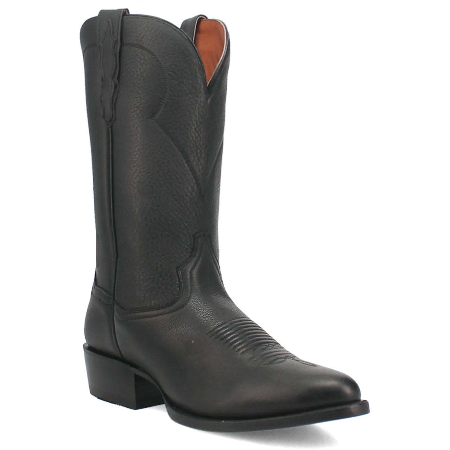 Men's Dan Post Black Pike Western Boot with J-Toe