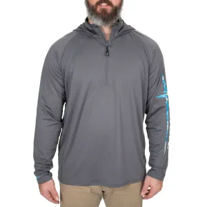 Men's Hooded 1/4 Zip Performance Layer