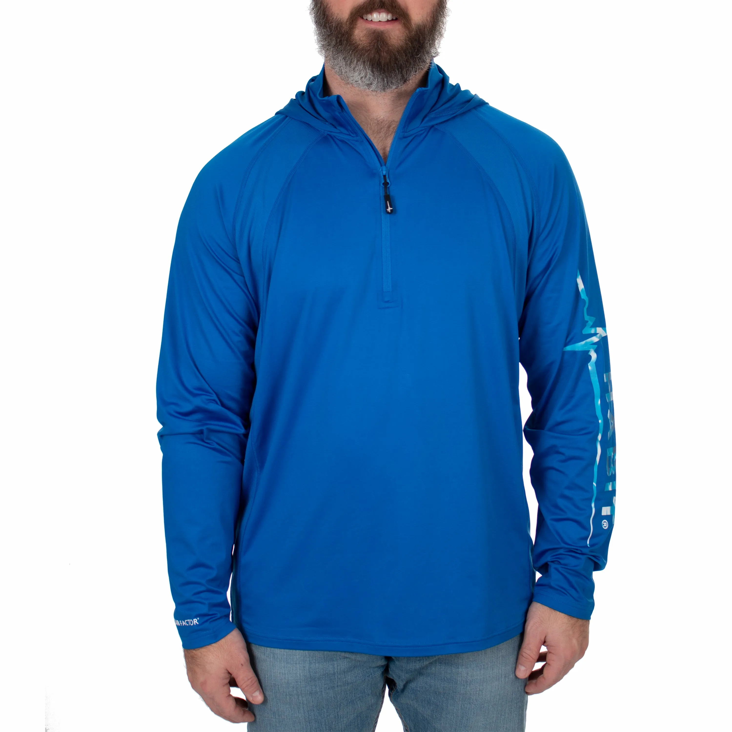 Men's Hooded 1/4 Zip Performance Layer