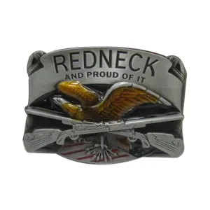 Mens Luxury Brand Designer Cowboys Belt Buckle Meatl REDNECK AND PROUD OD IT Eagle Buckles DIY Belt New Year Gifts Free Shipping