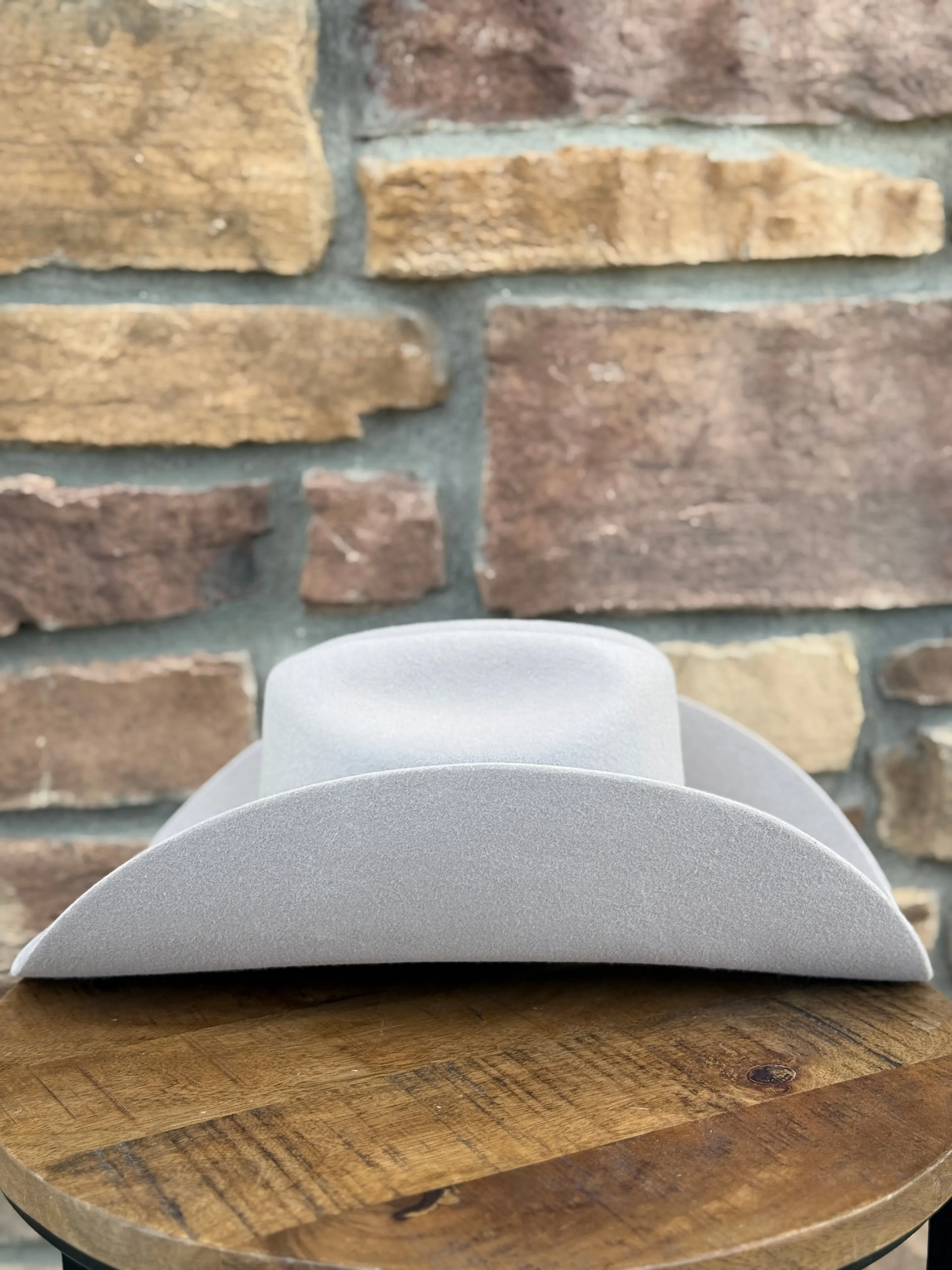 Men's Red Diamond Gray Felt Hat 10X Laberinto