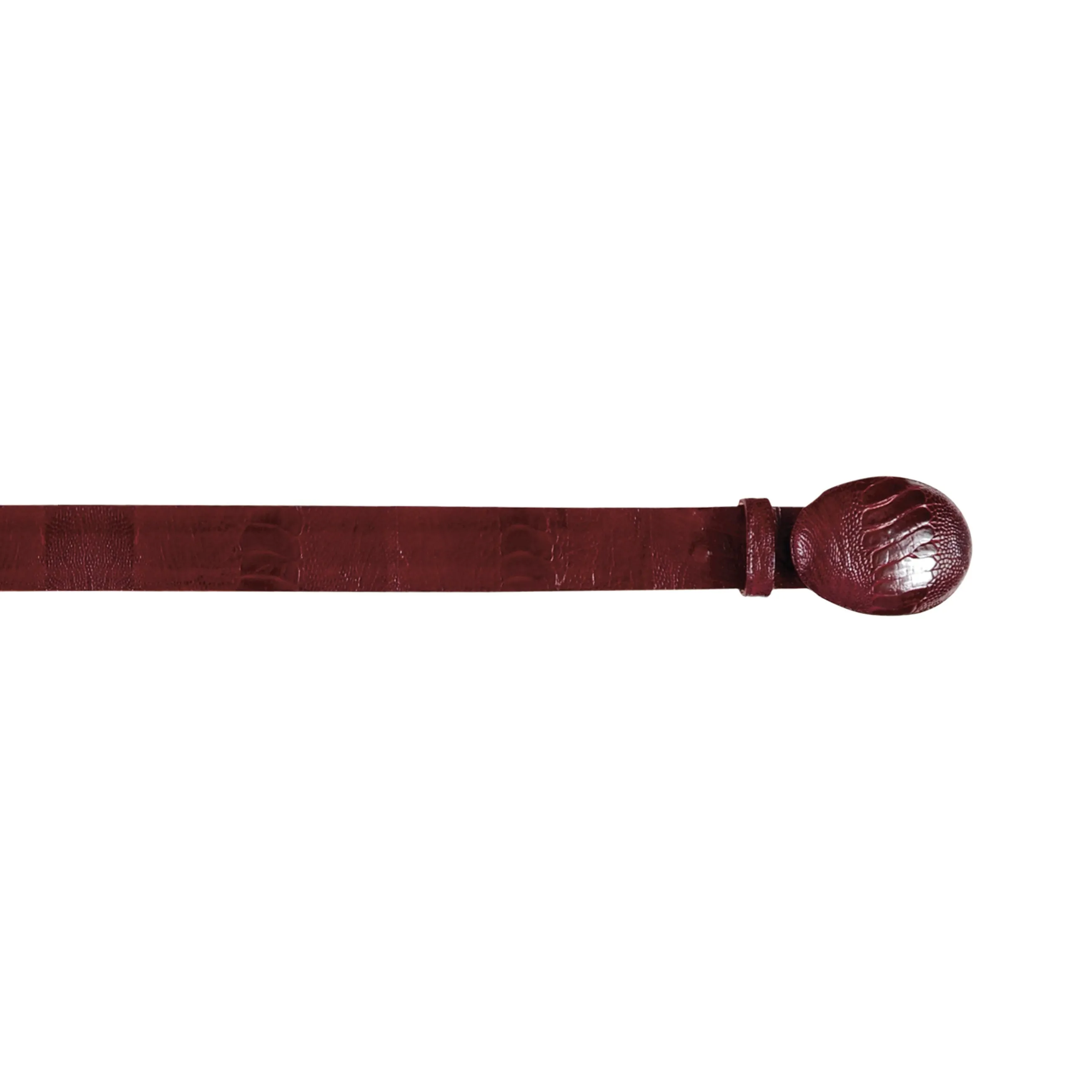 Men's Wild West Ostrich Leg Belt