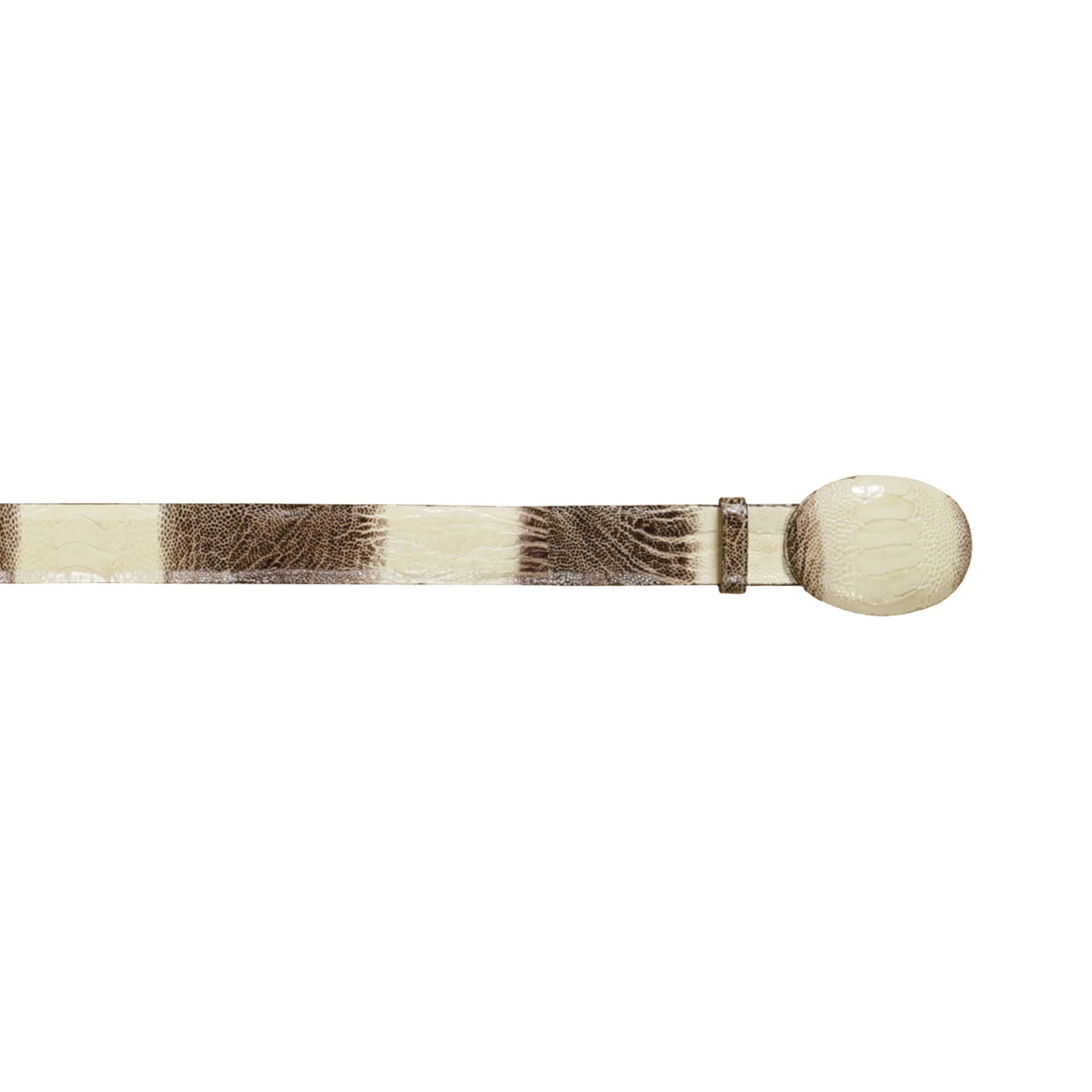 Men's Wild West Ostrich Leg Belt