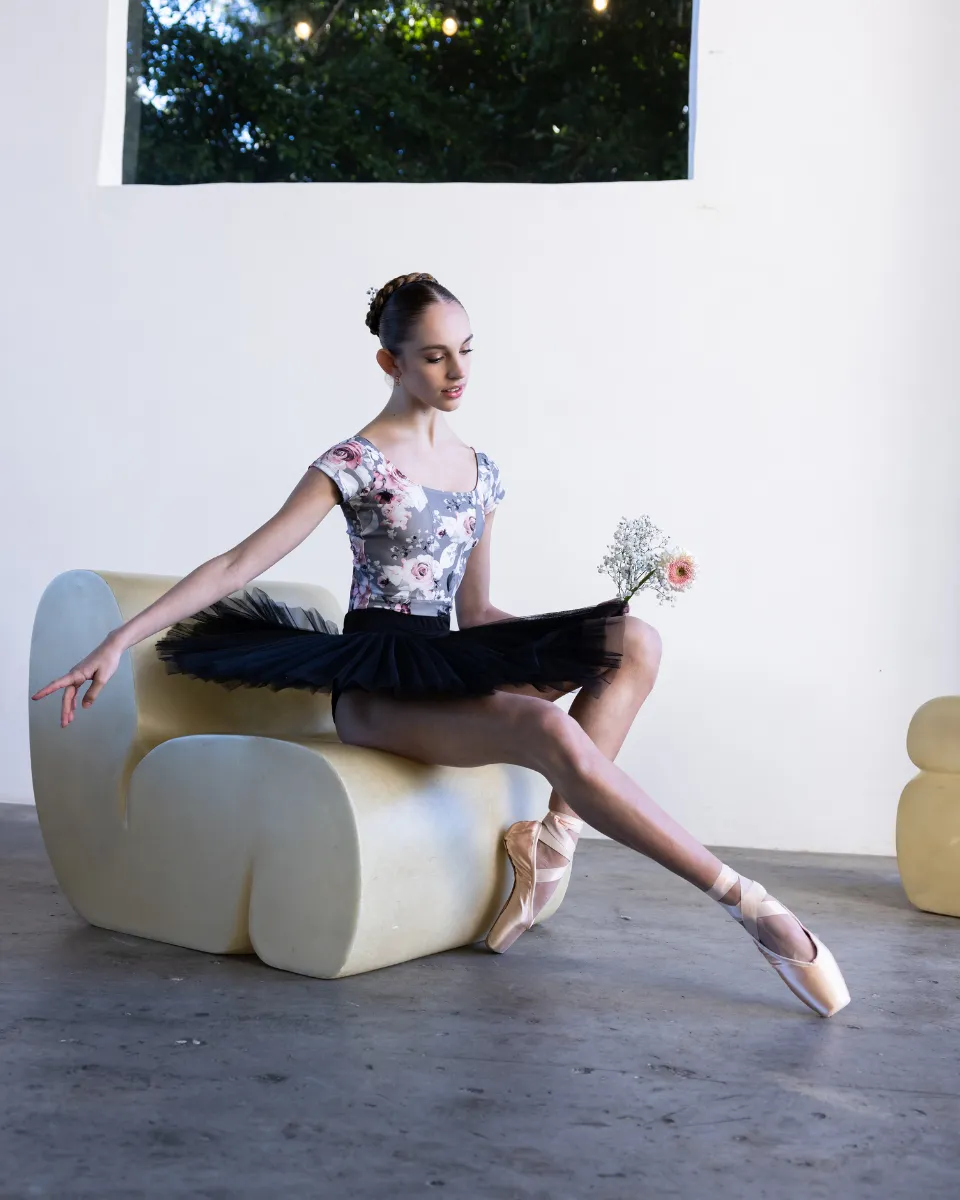 Mia Leotard Bouquet Print