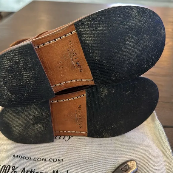 Mikoleon leather boots Size 30 (12-12.5) see size chart