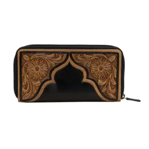 Myra Crimson Square Wallet