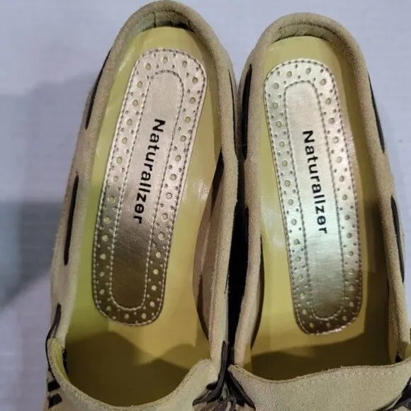 Naturalizer Slip On Leather Wedges Size 7.5