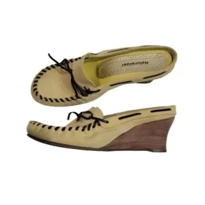 Naturalizer Slip On Leather Wedges Size 7.5