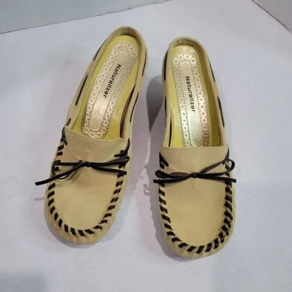 Naturalizer Slip On Leather Wedges Size 7.5