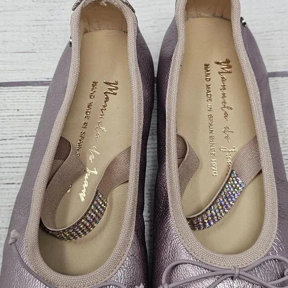 New!!! Mannela de Juan Ballet Flats  Size US 9/EU 25