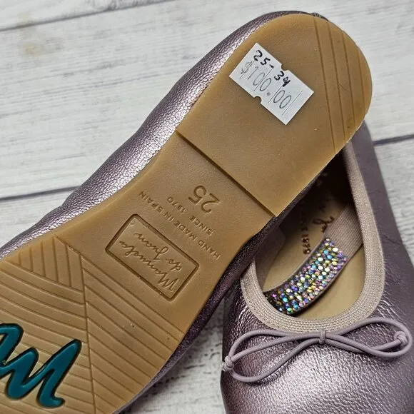 New!!! Mannela de Juan Ballet Flats  Size US 9/EU 25