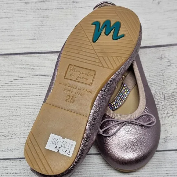 New!!! Mannela de Juan Ballet Flats  Size US 9/EU 25