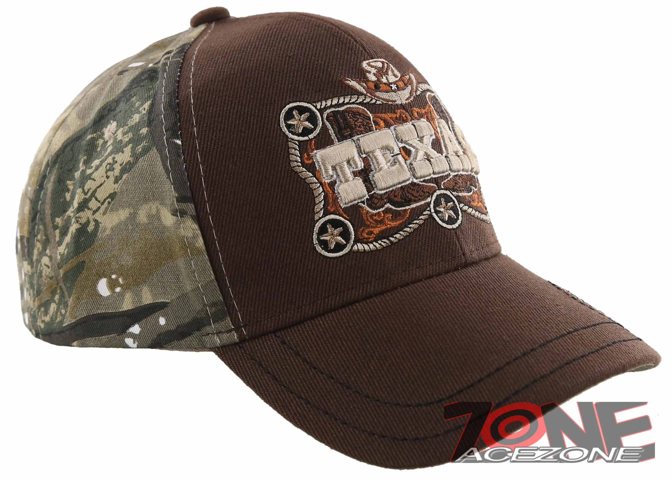 NEW! TEXAS STAR HAT BOOTS HORSESHOE COWBOY CAP HAT BROWN