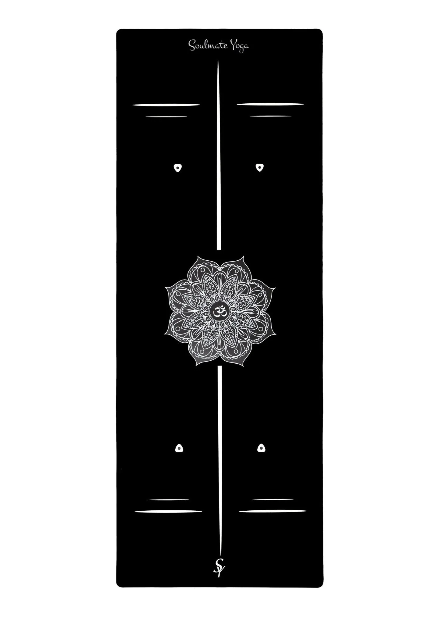 Non Slip Eco Friendly Soulmate Yoga Mat Black