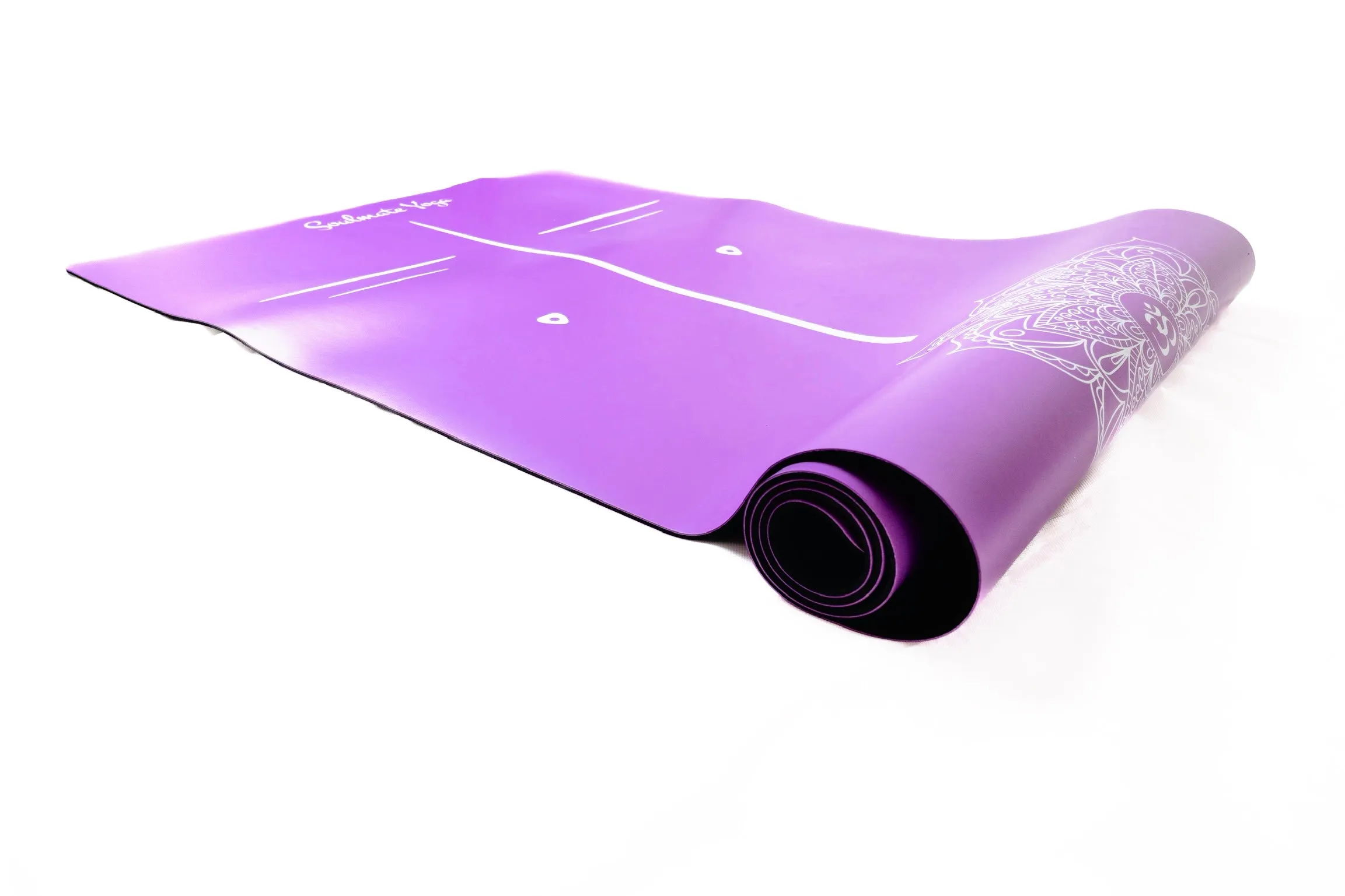 Non Slip Eco Friendly Soulmate Yoga Mat Purple