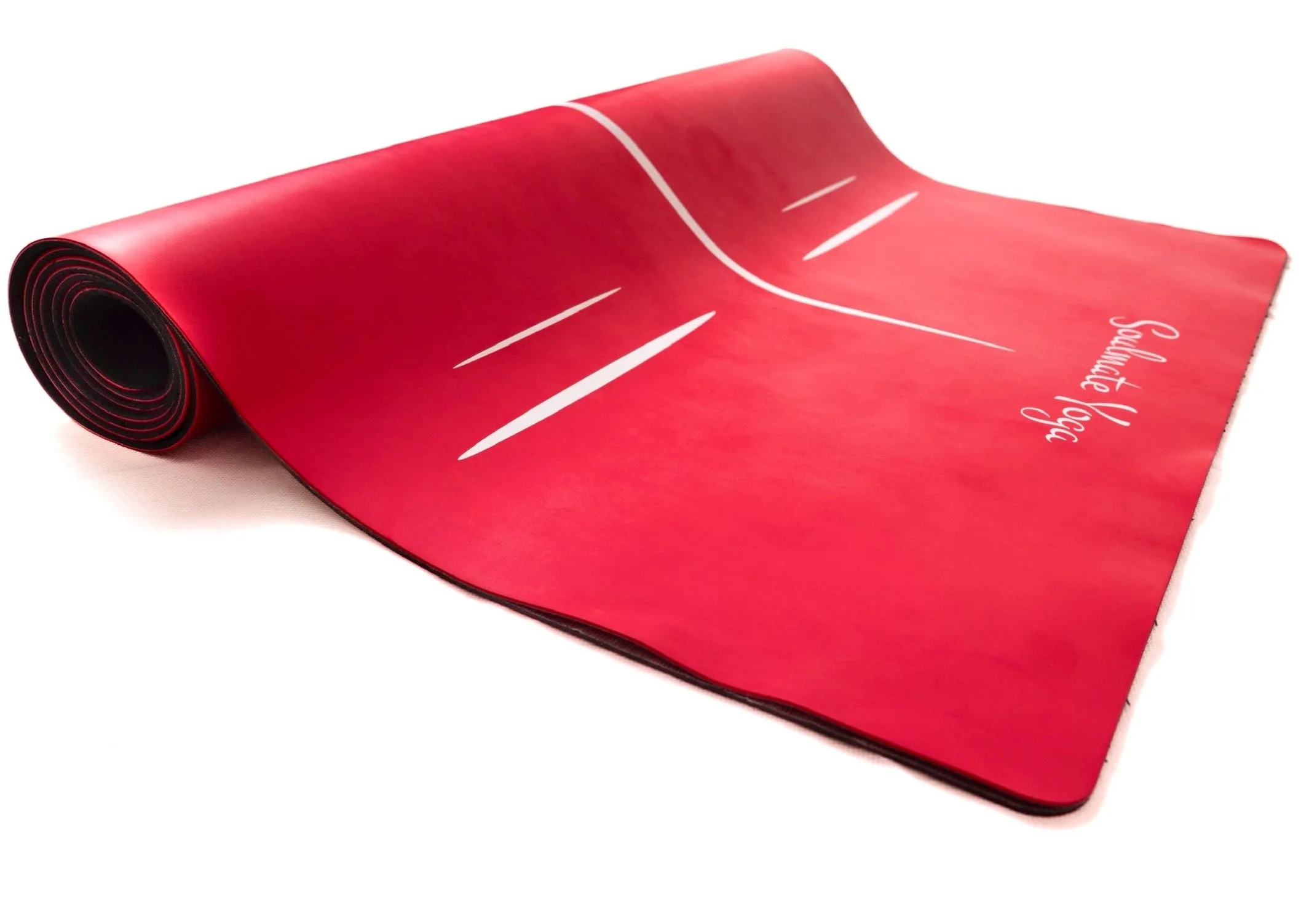 Non Slip Eco Friendly Soulmate Yoga Mat Red