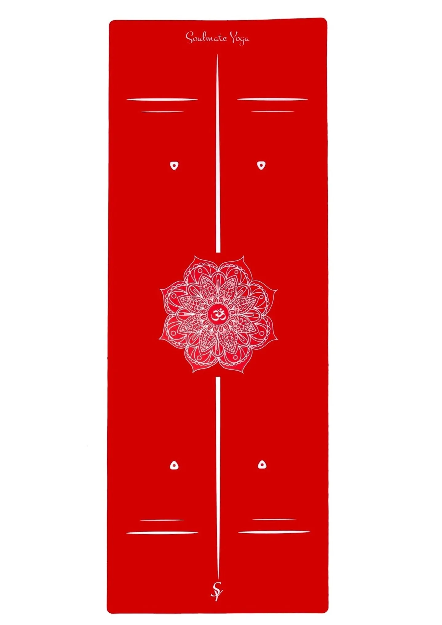 Non Slip Eco Friendly Soulmate Yoga Mat Red