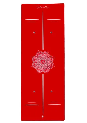 Non Slip Eco Friendly Soulmate Yoga Mat Red
