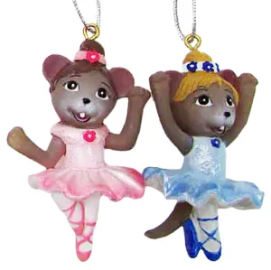 Nutcracker Ballerina Mouse Ornament