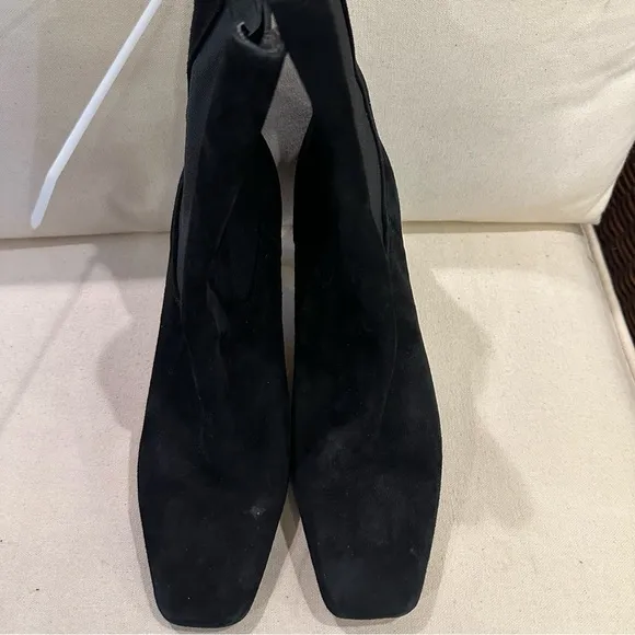 NWOB SAM EDELMAN Lani Square Toe‎ Chelsea Black Boot $169 size 7.5