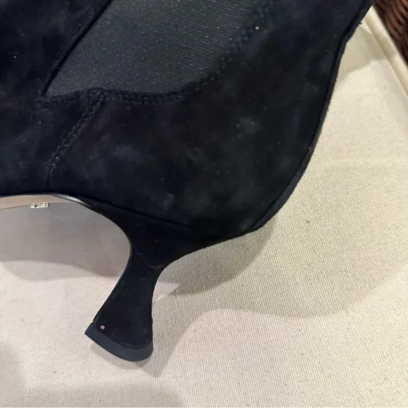 NWOB SAM EDELMAN Lani Square Toe‎ Chelsea Black Boot $169 size 7.5
