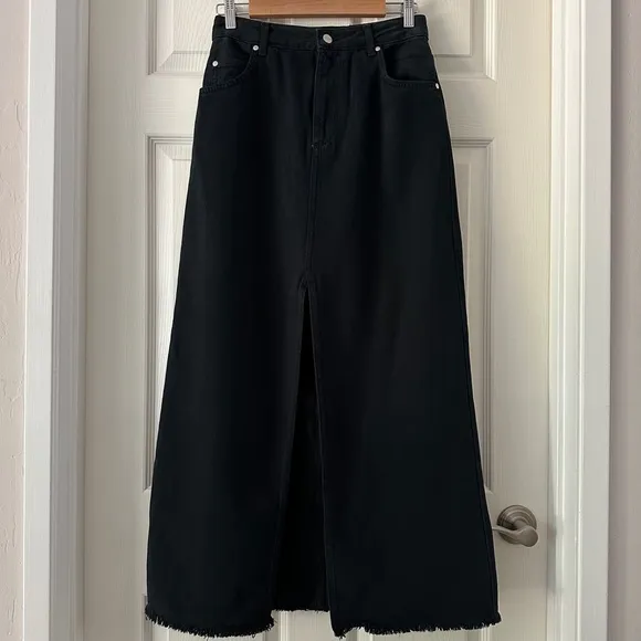 NWOT Anthropologie Pilcro The Madi Front-Slit Denim Skirt